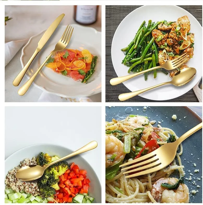 The cutlery styled with different meals — from breakfast to dinner