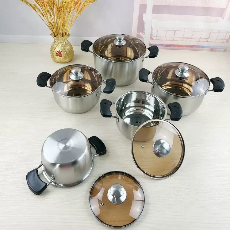 JP Jamespot 10-piece stainless steel cookware set