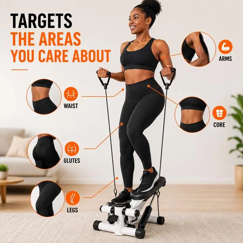 Mini stepper fat burning resistance bands