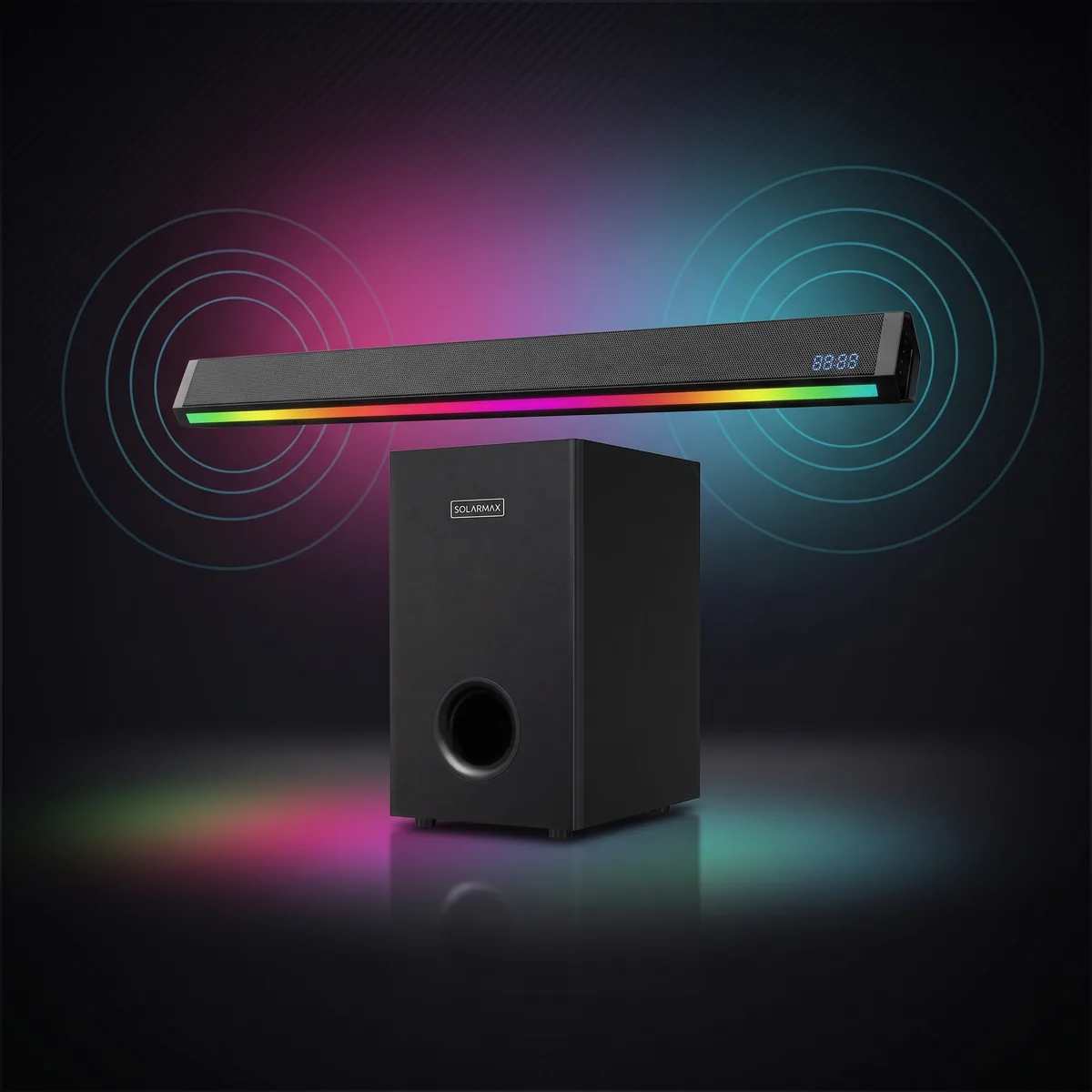 Solarmax SB-606 soundbar and subwoofer