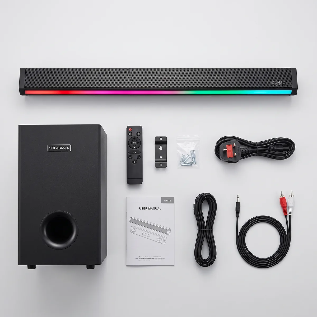 Everything in the Solarmax SB-606 box